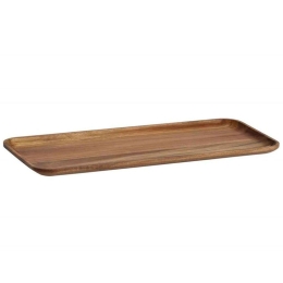 Πιατέλα Παραλληλόγραμμη Acacia AH-AX73025 40x17x2cm Brown Andrea House Ξύλο