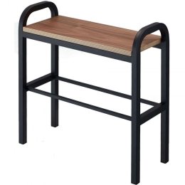 Ράφι Παπουτσιών YMZK4788 48x19x46cm Brown-Black Ατσάλι,Ξύλο