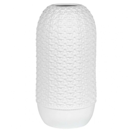 Βάζο Knit RD0017214 Φ13,5x26cm White Raeder Πορσελάνη