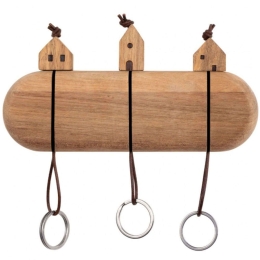 Κλειδοθήκη Key Order RD0017277 16x8x3cm Natural Raeder Ξύλο,Μέταλλο,Δέρμα