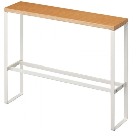 Βάση Για Παντόφλες YMZK5152 12x50x41cm White Ατσάλι,Ξύλο