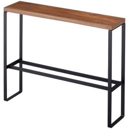 Βάση Για Παντόφλες YMZK5153 12x50x41cm Black Ατσάλι,Ξύλο