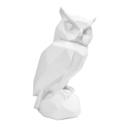 Διακοσμητικό Αγαλματίδιο PT3510WH Origami Owl Matt White Present Time Πολυρεσίνη