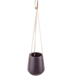 Κρεμαστό Κεραμικό Γλαστράκι Skittle PT2846PU Dark Purple Present Time Κεραμικό