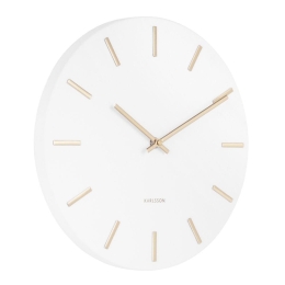 Ρολόι Τοίχου Charm Small KA5821WH Φ30cm White Karlsson Μέταλλο