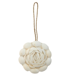 Διακοσμητικό Τοίχου Από Κοχύλια The Maui Hanger BABL012W-S White Bazar Bizar Κοχύλι