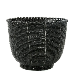 Καλάθι The Beaded Candy Bowl Beads BABE012B-M 13x13x10 Black Bazar Bizar Beads
