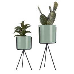 Κασπώ Pedestal (Σετ 2Τμχ) PT3426GR Green Present Time Μέταλλο