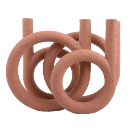 Κηροπήγιο Rings PT3613OR 38x14,5x30cm Orange Present Time Πολυρεσίνη