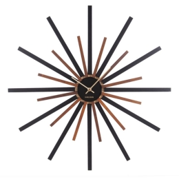 Ρολόι Τοίχου Diva KA5820 D.60cm Black Karlsson Μέταλλο