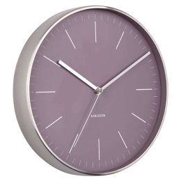 Ρολόι Τοίχου Minimal KA5732PU Φ27,5cm Purple Karlsson Μέταλλο