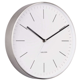 Ρολόι Τοίχου Minimal KA5732WH Φ27,5cm White Karlsson Μέταλλο