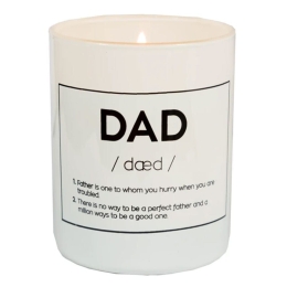 Κερί Σε Γυάλινο Δοχείο DC0424 Dad 8x9cm Fisura Παραφίνη