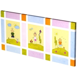 Πίνακας Σε Καμβά LH06 115x55cm Multi Οριζόντιοι Καμβάς