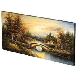Πίνακας Σε Καμβά LH59 115x55cm Multi Οριζόντιοι Καμβάς