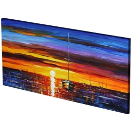Πίνακας Σε Καμβά LH73 115x55cm Multi Horizontal Καμβάς