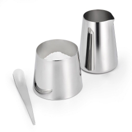 Γαλατιέρα-Ζαχαριέρα (Σετ 3τμχ) Cream 181026 Φ6cm Inox Philippi Ανοξείδωτο Ατσάλι