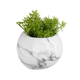 Κασπώ Επιτοίχιο Marble PT3736WH 14,5x9x9,8cm White Present Time Κεραμικό