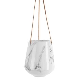 Κασπώ Κρεμαστό Marble PT3735WH 13,5x15cm White Present Time Κεραμικό