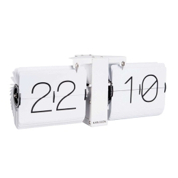Ρολόι Flip KA5602WH 36x8,5x14cm White Karlsson Μέταλλο