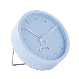 Ρολόι Επιτραπέζιο - Ξυπνητήρι Lure KA5842BL Φ10x5cm Light Blue Karlsson Metal