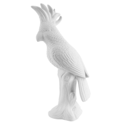 Διακοσμητικό Άγαλμα Cockatoo PT3267 9X28cm White Present Time Κεραμικό