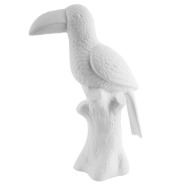 Διακοσμητικό Άγαλμα Toucan PT3266 8x23cm White Present Time Κεραμικό