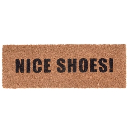 Πατάκι Εισόδου Nice Shoes PT3630BK 75x26cm Brown-Black Present Time 26X75