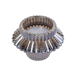 Κηροπήγιο Για Ρεσώ Sparkle Lines Duo PT3768BR Φ8x5,5cm Brown Present Time Γυαλί