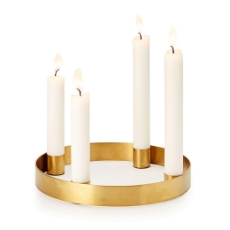 Κηροπήγιο Fox 341002 20x20x2,5cm Gold Philippi Ανοξείδωτο Ατσάλι
