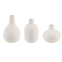 Βάζο Μαργαριτάρι (Σετ 3Τμχ) 0015379 5/8cm White Raeder Πέτρα