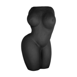 Βάζο Lady PT3743BK 19x20x33,5cm Black Present Time Πολυρεσίνη