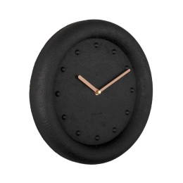 Ρολόι Τοίχου Petra KA5717BK 30x4,3cm Black Karlsson Πολυρεσίνη