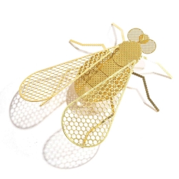 Διακοσμητικό Αντικείμενο Housefly FLM-HF 7x6cm Gold Fundamental Μέταλλο