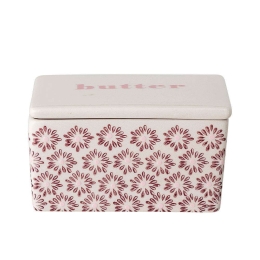 Βουτυριέρα Maya 82047383 12,5x7x9cm Purple-White Bloomingville Κεραμικό