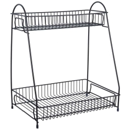 Ραφιέρα 2 Θέσεων Tidy PT3844BK 30x20x34,5cm Black Present Time Μέταλλο