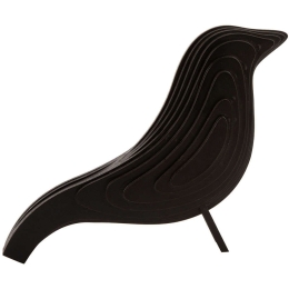 Διακοσμητικό Αγαλματίδιο Bird PT3917BK 9x16cm Black Present Time Mdf