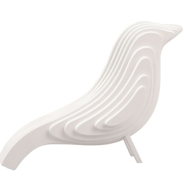 Διακοσμητικό Αγαλματίδιο Bird PT3917WH 9x16cm White Present Time Mdf