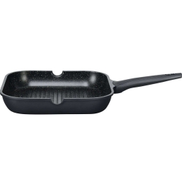 Τηγάνι Γκριλιέρα Αντικολλητική Premium Lava 07.50.28 28x5,4cm Black Keystone 28cm Αλουμίνιο