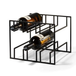 Κάβα Ποτών 6 Θέσεων Cubo 236005 28x25,4x20,3cm Black Philippi Ατσάλι