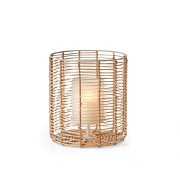 Βάση Ρεσώ Cane S 225005 10x10cm Natural Philippi Ατσάλι,Bamboo