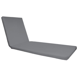 Μαξιλάρι Ξαπλώστρας SunLounger Ε2017,3 Ύφασμα Water Repellent Γκρι Velcro 196(78+118)x60/7cm