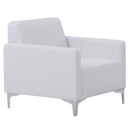 Πολυθρόνα Style Ε948,11 K/D Pu Άσπρο 64x71x72 cm Μέταλλο,Τεχνόδερμα