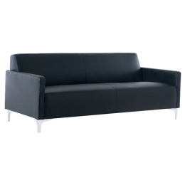Καναπές 3-Θέσιος Style Ε948,32 K/D Pu Μαύρο 164x71x72 cm Τεχνόδερμα