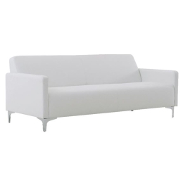 Καναπές 3-Θέσιος Style Ε948,31 K/D Pu Άσπρο 164x71x72 cm Τεχνόδερμα