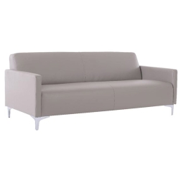 Καναπές 3-Θέσιος Style Ε948,34 K/D Pu Sand-Grey 164x71x72 cm Τεχνόδερμα