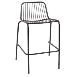 Σκαμπό Bar Nexus Ε521 Μεταλλικό Μαύρο 47x51x98cm Μέταλλο