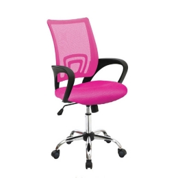 Καρέκλα Γραφείου Bs1850 Ροζ 01-0734 63Χ60Χ92-100cm