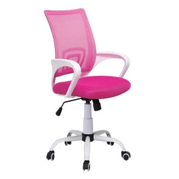 Καρέκλα Γραφείου Bs1850-W Ροζ 01-0730 63Χ60Χ92-100cm