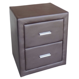 Κομοδίνο Komo Brown 37-0120 48X40X50cm Ξύλο,Τεχνόδερμα